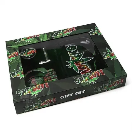 Gift Set - Bob Marley (Pipe, Triturador, Bandeja e Cinzeiro)