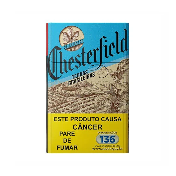 Cigarro Chesterfield Terras Brasileiras Azul