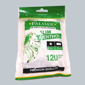 Filtro Palmer Slim Menthol Bag com 120 Filtros