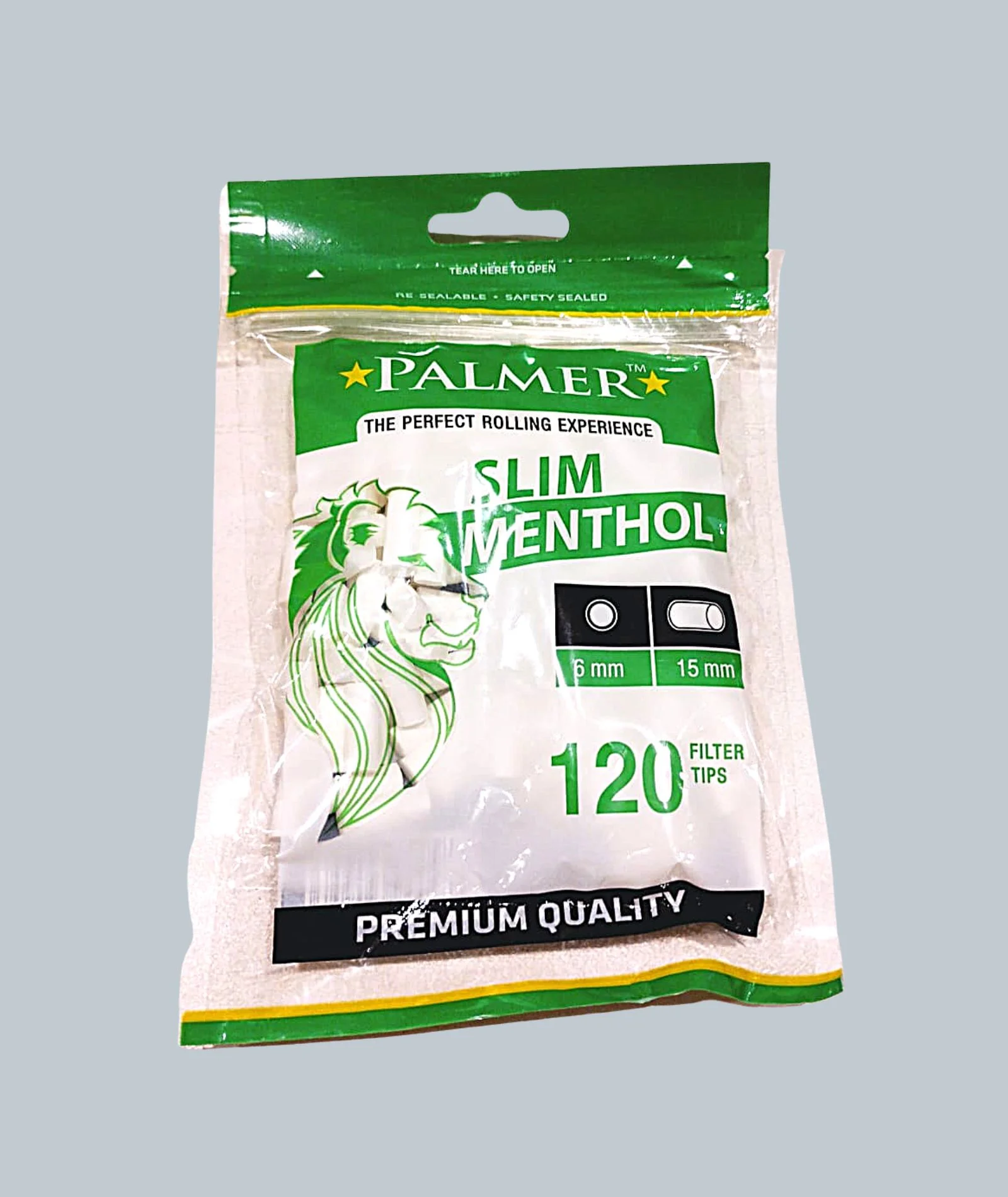 Filtro Palmer Slim Menthol Bag com 120 Filtros