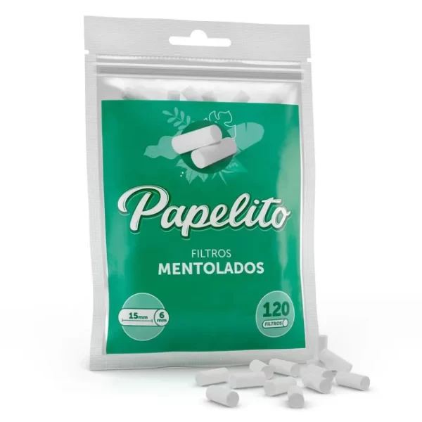 Filtro Papelito Tradicional Menta Bag com 120 Filtros