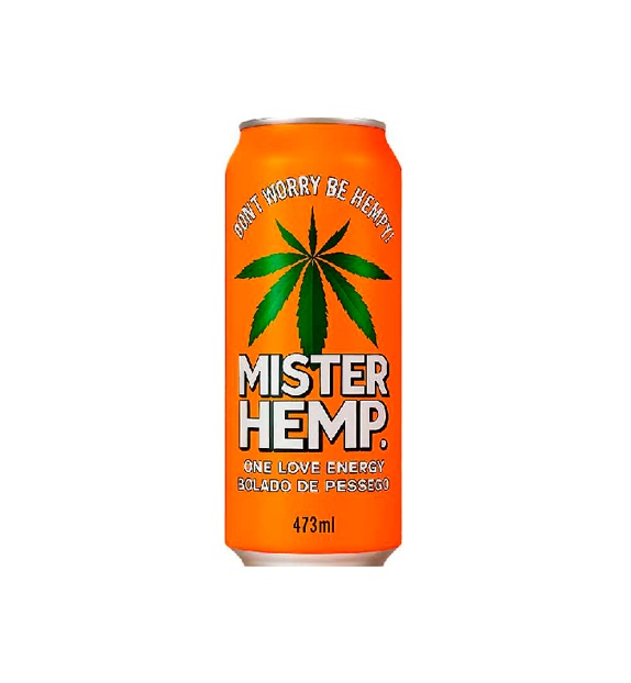 Energetico Mister Hemp Bolado de Pessego Lata 473ml