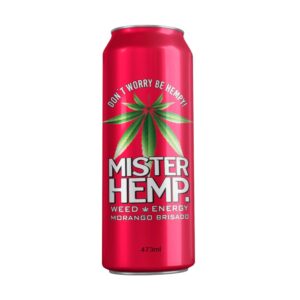 Energetico Mister Hemp Morango Brisado Lata 473ml